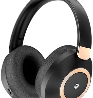 Active Noise Cancelling Headphones, 100H Playtime Headphones Wireless Bluetooth, Bluetooth Headphone with Mic, Over Ear Wireless Headphone with Deep Bass,Fast Charging for Travel
