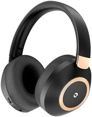 Active Noise Cancelling Headphones, 100H Playtime Headphones Wireless Bluetooth, Bluetooth Headphone with Mic, Over Ear Wireless Headphone with Deep Bass,Fast Charging for Travel